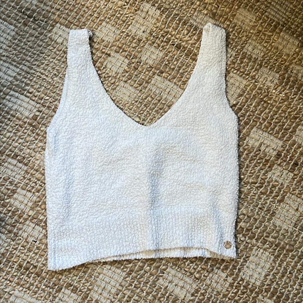 Buffbunny Loop Yarn Cami - Ivory